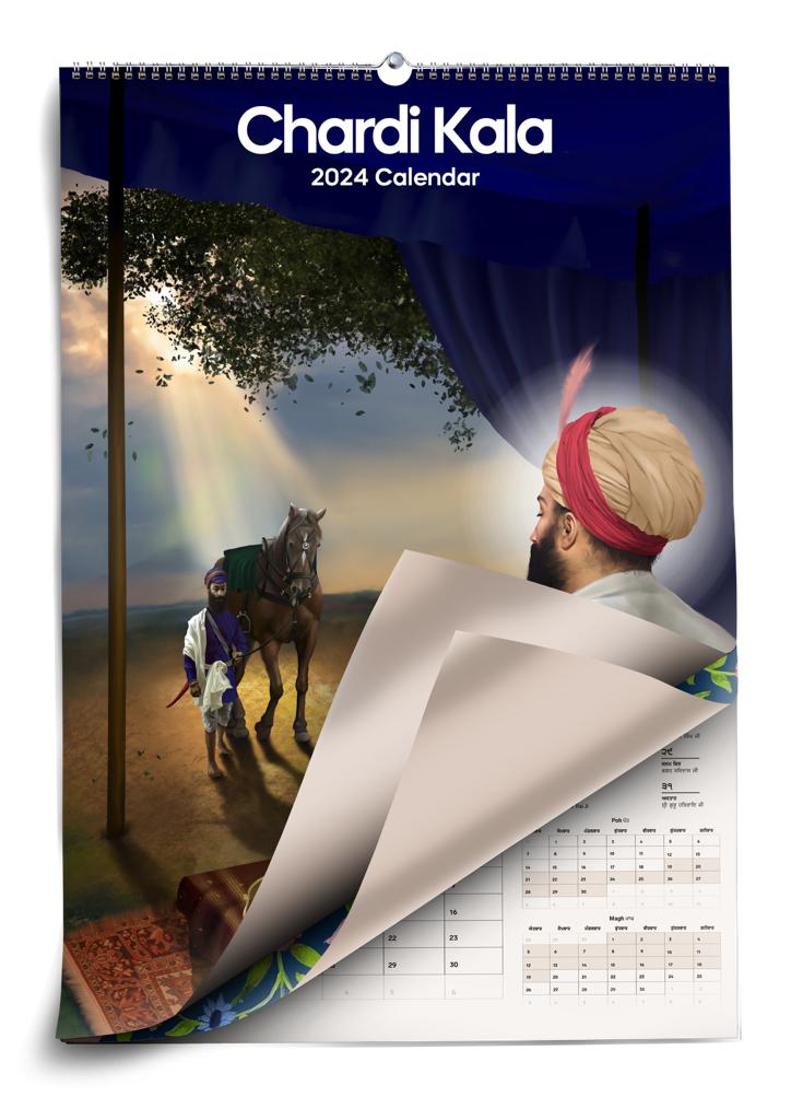 Mahala9 2024 Chardikala Wall Calendar